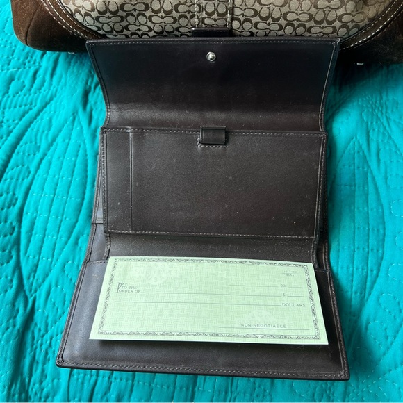 Vintage Coach Top Handle Satchel with Matching Wallet in Mini Monogram Pattern - Picture 5 of 16